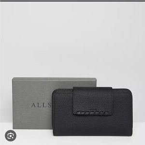 All Saints Leather Wallet | Black